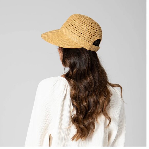 SAN DIEGO HAT Face Saver Cap UBM4481OSXBK Adjustable in Toast - Picture 11 of 12